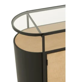 J-Line Komoda IVY 150 cm naturalna czarna