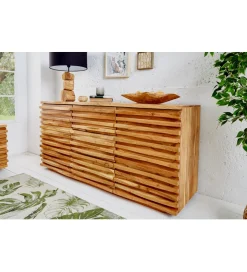 Invicta Interior Komoda JAGNCY Relief 160 cm drewno akacja