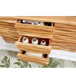 Invicta Interior Komoda JAGNCY Relief 160 cm drewno akacja