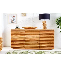 Invicta Interior Komoda JAGNCY Relief 160 cm drewno akacja