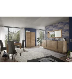 MCA Linia Włoska Komoda JUPITER 241 cm w kolorze dąb Mercure