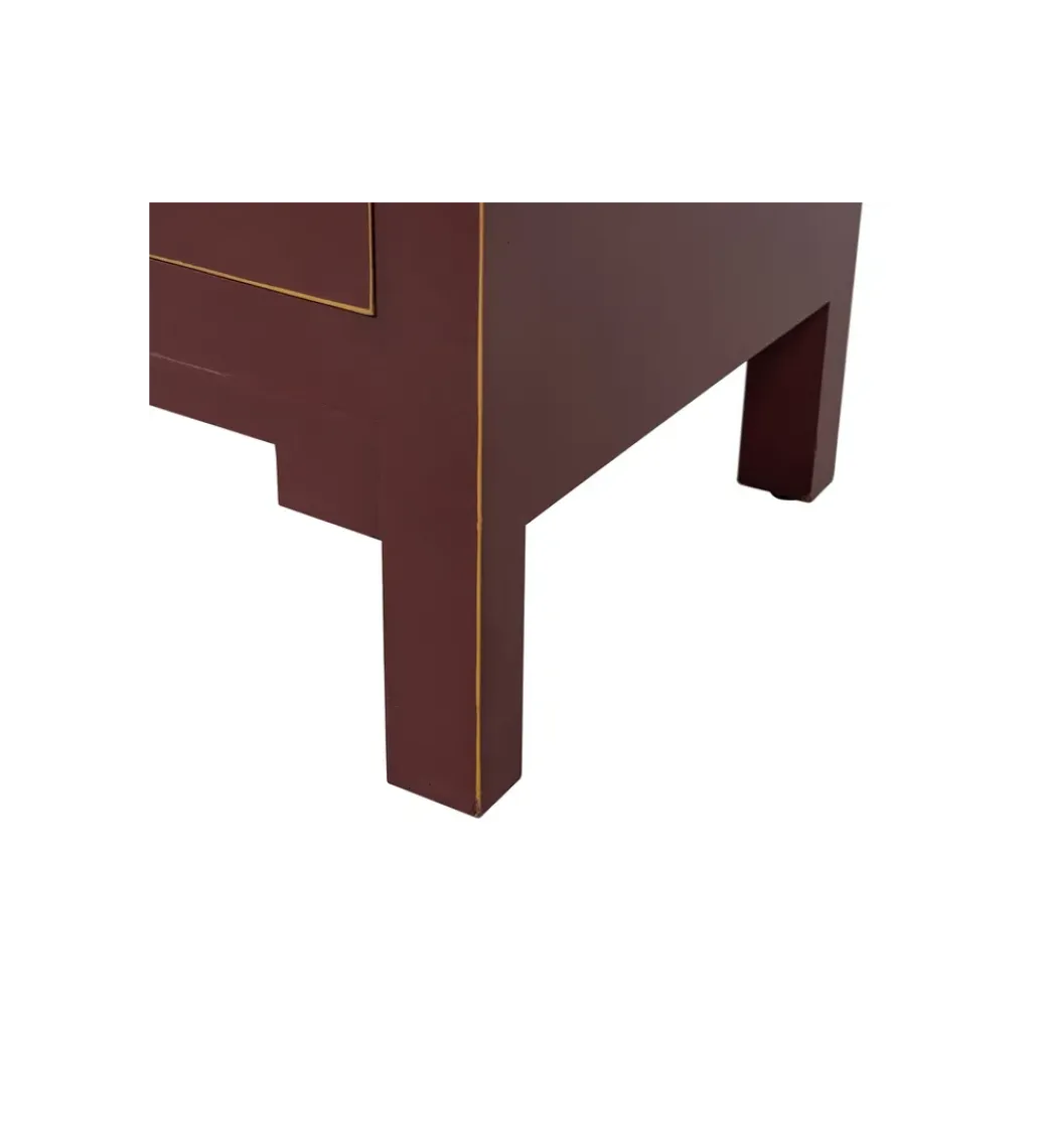 Zona-Design Komoda KOKOSIN 100 cm bordowy
