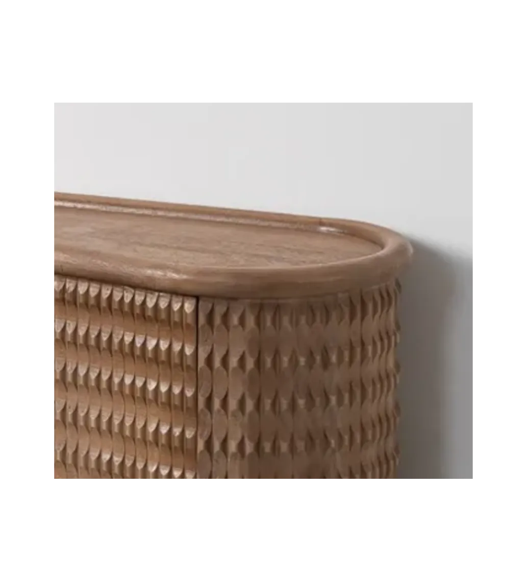 Zona-Design Komoda LANZZI 120 cm czarny mat/dąb artisan