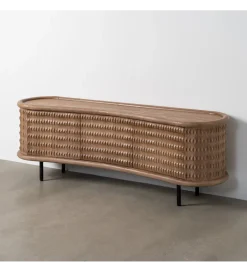 Zona-Design Komoda LANZZI 120 cm czarny mat/dąb artisan