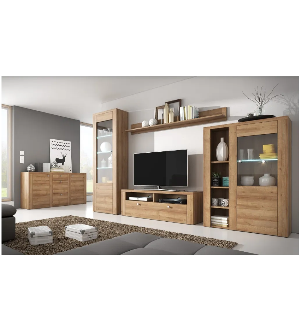 Helvetia Komoda LARONA 176 Cm O Wybarwieniu dąb riviera jasny