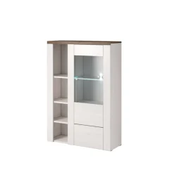 Helvetia Komoda LARONA 100 cm o wybarwieniu Sonoma Trufel z kolorem Sibiu Larche