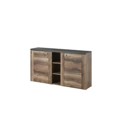 Helvetia Komoda LARONA 155 Cm O Wybarwieniu Satin Nussbaum Z Kolorem Touchwood