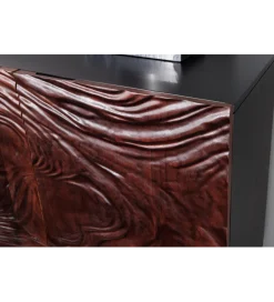 Invicta Interior Komoda MARU 175 cm drewno akacja w kolorze ciemnego orzecha