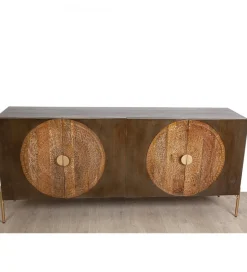 RW Komoda MEDALLON 175 cm drewno mango brązowy