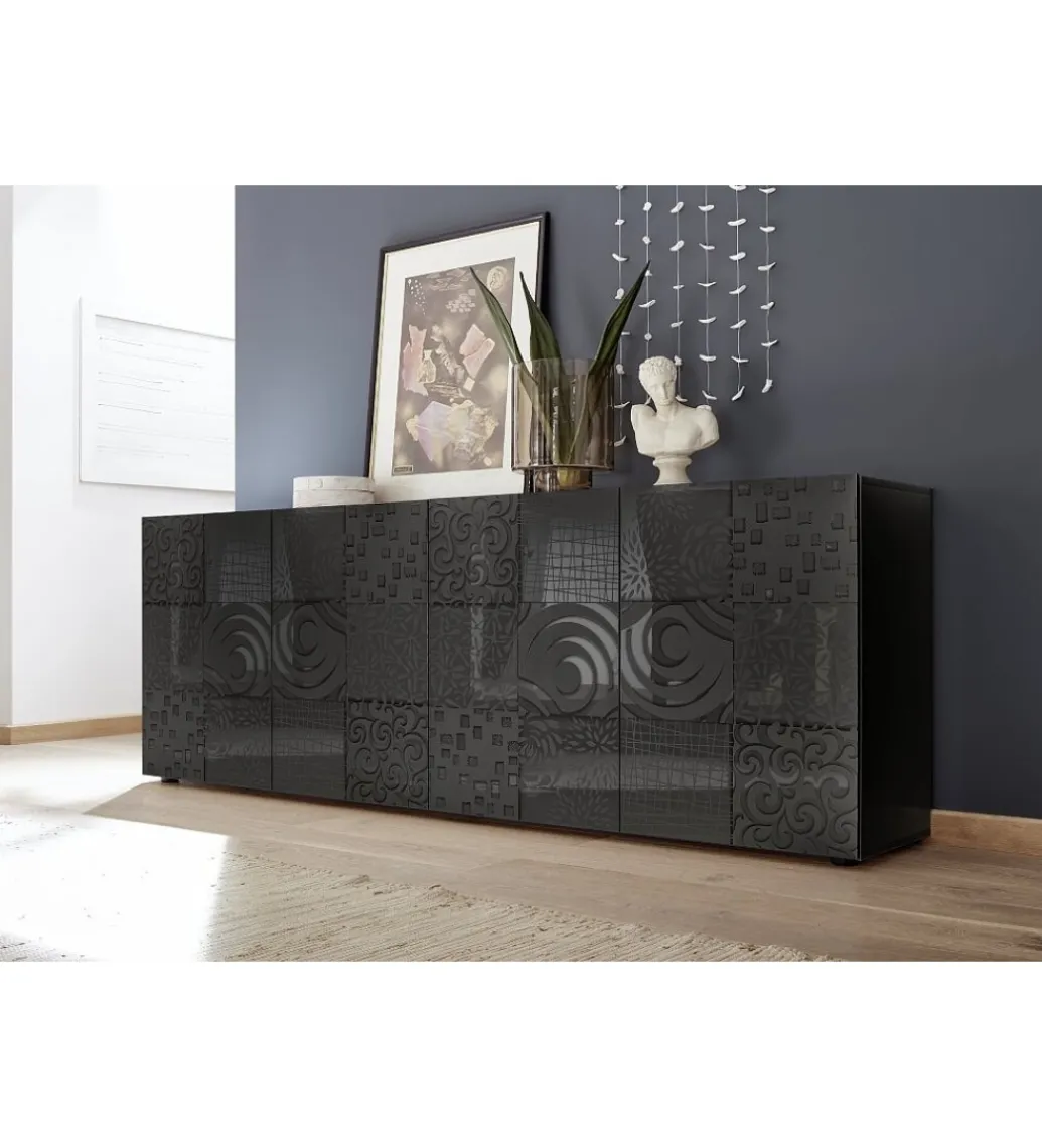 MCA Linia Włoska Komoda MIRO 240 cm antracyt