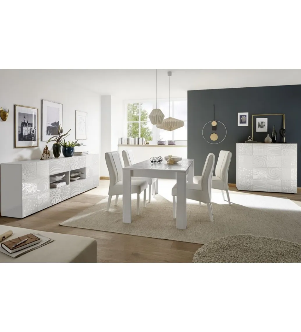 MCA Linia Włoska Komoda MIRO 240 cm biała