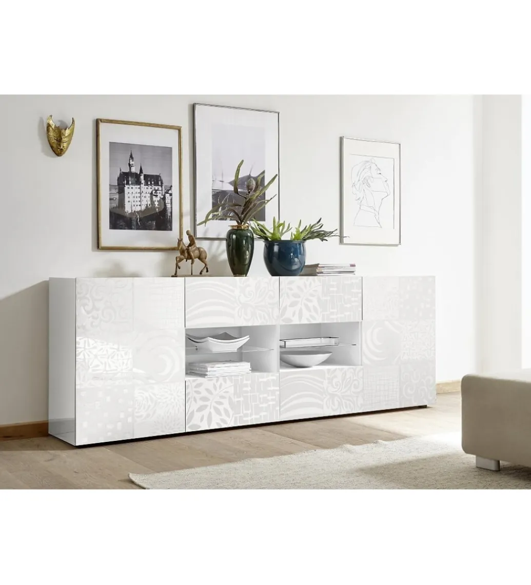 MCA Linia Włoska Komoda MIRO 240 cm biała
