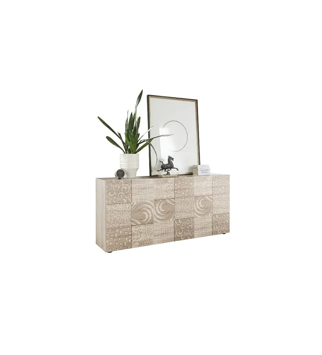 MCA Linia Włoska Komoda MIRO 180 cm dąb sonoma