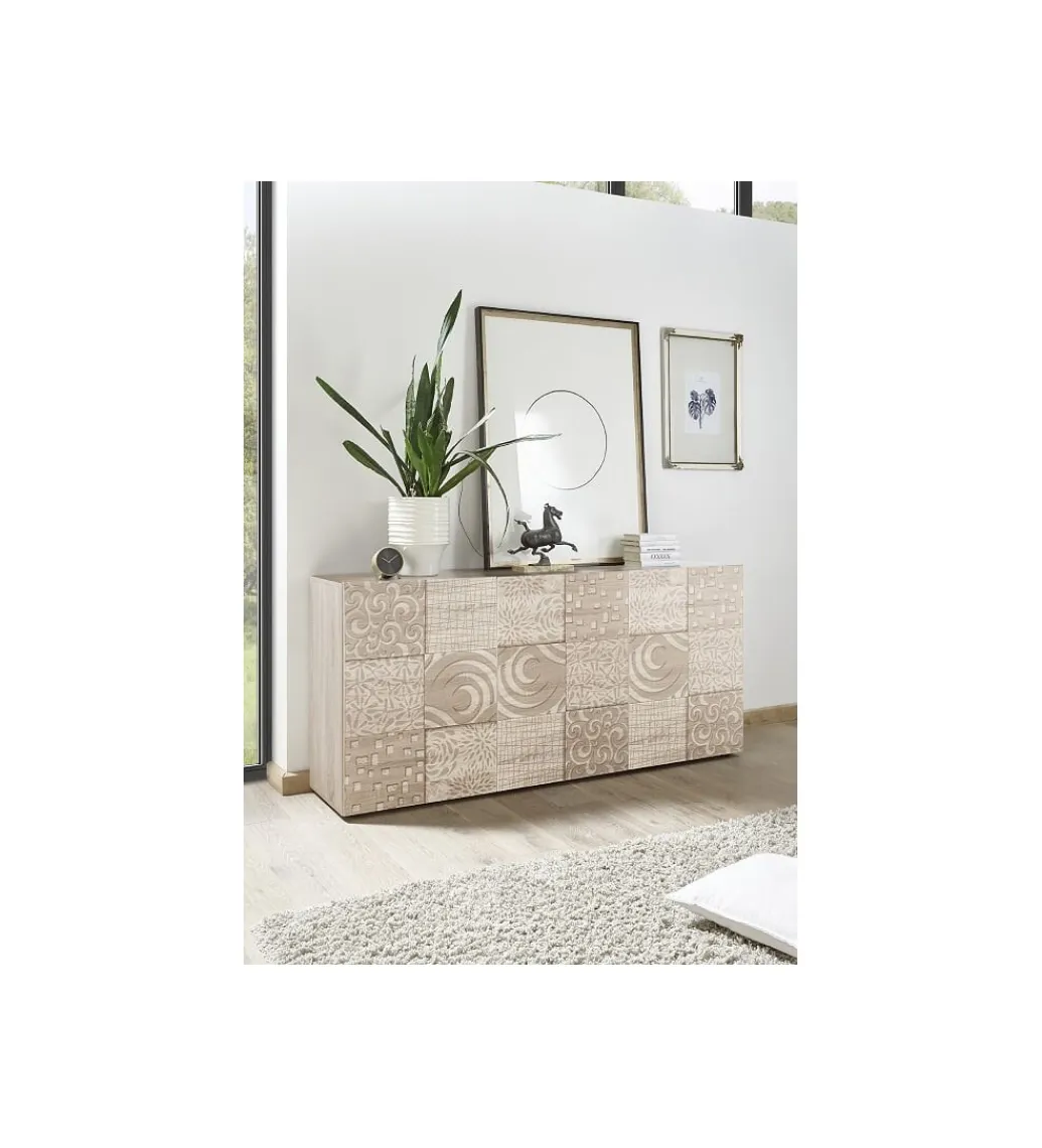 MCA Linia Włoska Komoda MIRO 180 cm dąb sonoma