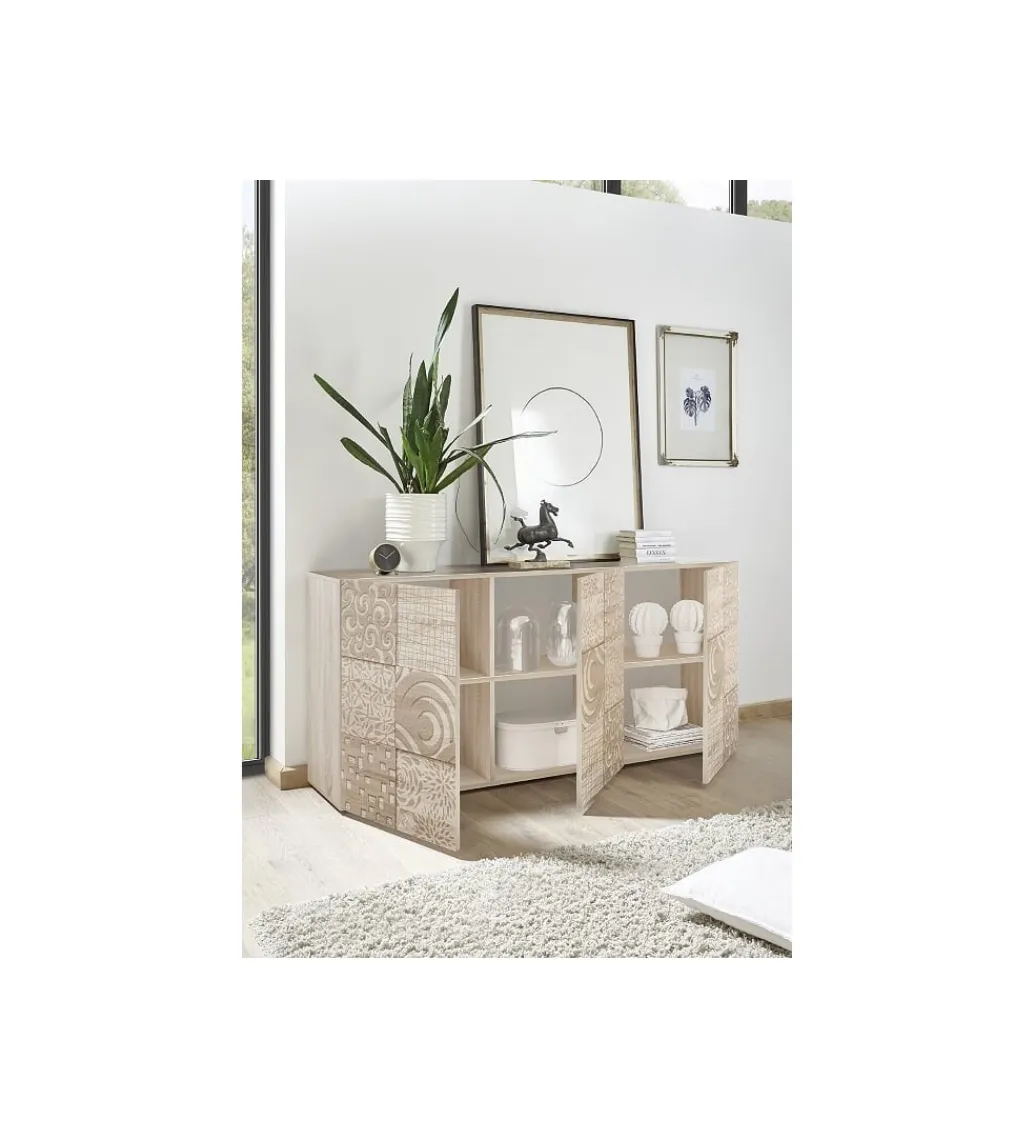 MCA Linia Włoska Komoda MIRO 180 cm dąb sonoma