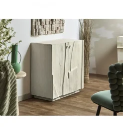 Imeri Komoda MUSIM 80 cm drewno mango biały