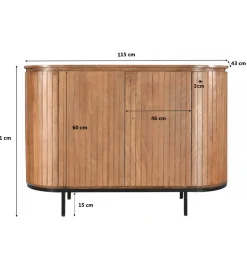 LF-Design Komoda NOORK 115 cm drewno mango