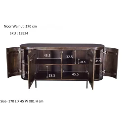 LF-Design Komoda NOORK 170 cm w kolorze orzechowym