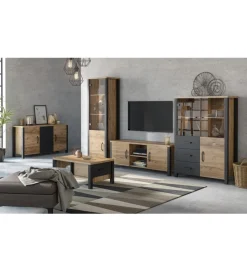 Helvetia Komoda OLIN WM 192 cm w optyce świerku Appenzeller