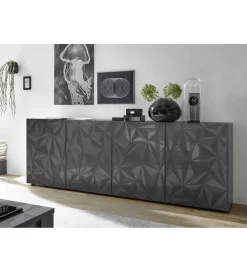 MCA Linia Włoska Komoda PRISMA 240 cm antracytowa
