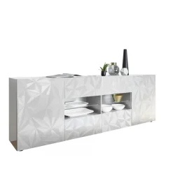 MCA Linia Włoska Komoda PRISMA 240 Cm Biała