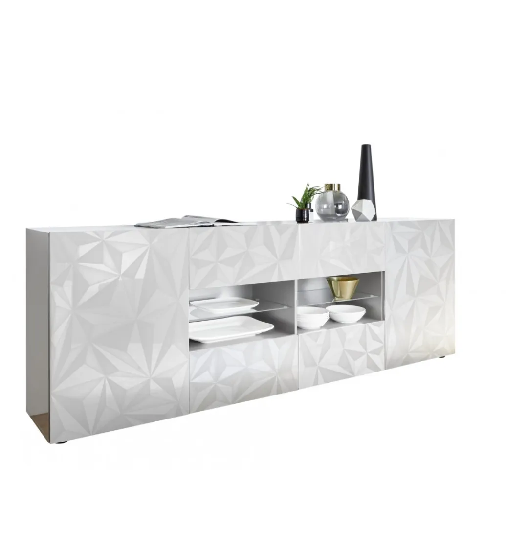 MCA Linia Włoska Komoda PRISMA 240 Cm Biała