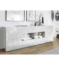 MCA Linia Włoska Komoda PRISMA 240 Cm Biała