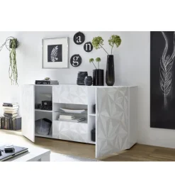 MCA Linia Włoska Komoda PRISMA 180 Cm biała