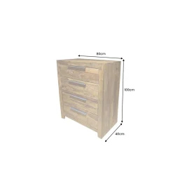 Invicta Interior - przedsprzedaż Komoda PURE 100 cm drewno sheesham