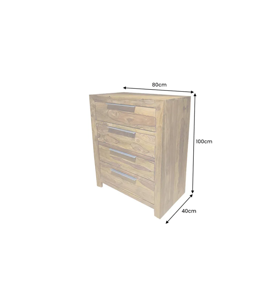 Invicta Interior - przedsprzedaż Komoda PURE 100 cm drewno sheesham
