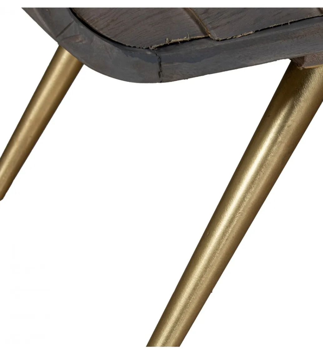 Exclusivas Komoda QUTINESKA 110 cm drewno mango szara