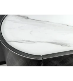 Invicta Interior Komoda REFLECTION 150 cm efekt 3D marmur antracyt