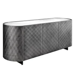 Invicta Interior Komoda REFLECTION 150 cm efekt 3D marmur antracyt