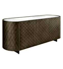 Invicta Interior Komoda REFLECTION 150 cm efekt 3D marmur brązowa