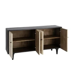 Zona-Design Komoda RESEME 160 cm czarnobiała