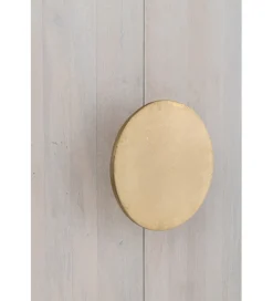 J-Line Komoda ROUNDEGO 116 cm blat marmur biały