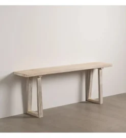 DENZO Komoda SARMUTO 210 cm drewno saur bielona