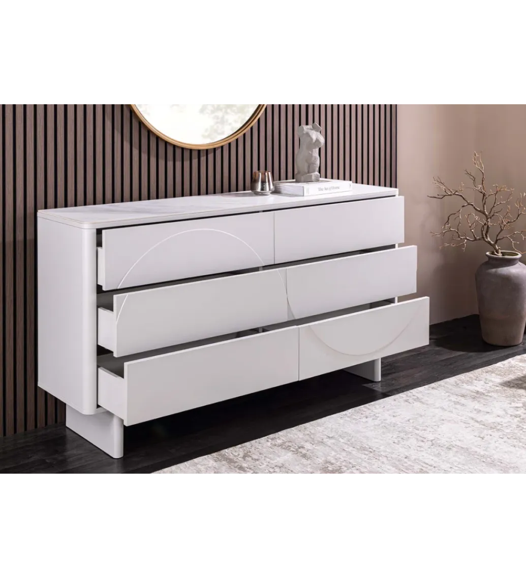 Invicta Interior Komoda SAVOY 150 cm biała