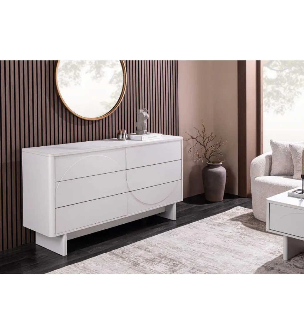 Invicta Interior Komoda SAVOY 150 cm biała