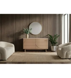 Invicta Interior Komoda SAVOY 150 cm ceramika w optyce trawertynu