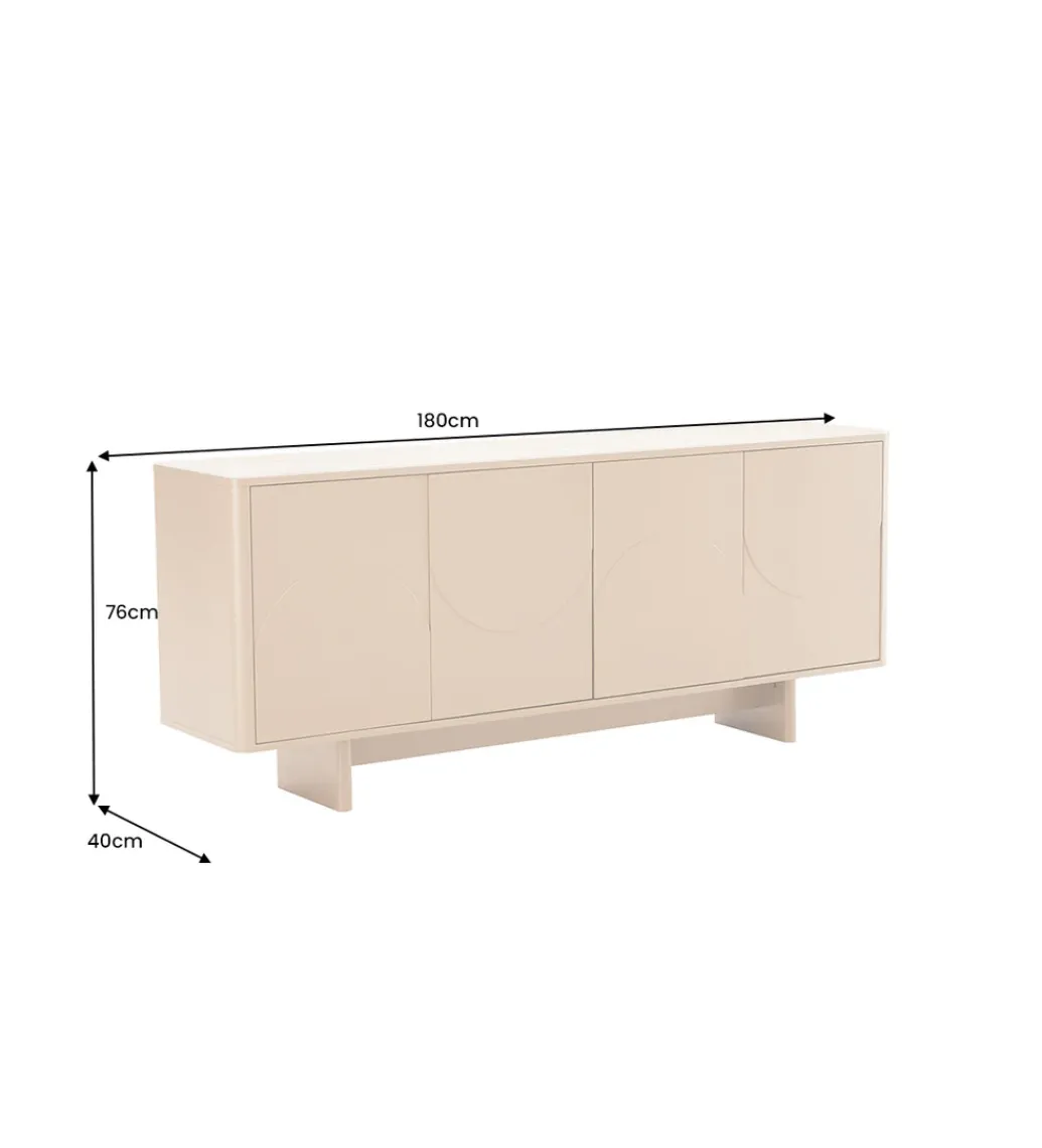 Invicta Interior Komoda SAVOY 180 cm kolor trawertynu