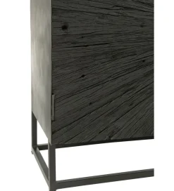 J-Line Komoda Shanil 120 cm drewno czarna