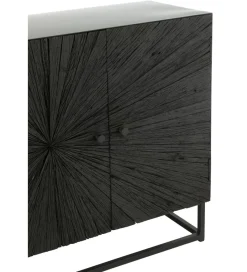 J-Line Komoda Shanil 120 cm drewno czarna