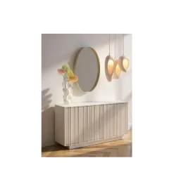 KARE Komoda STUCCO 152 × 80 cm szara