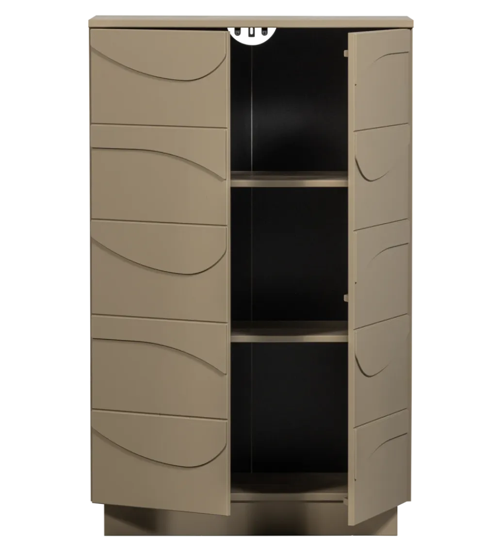 WOOOD Komoda TEO 116 cm drewno sosny mud