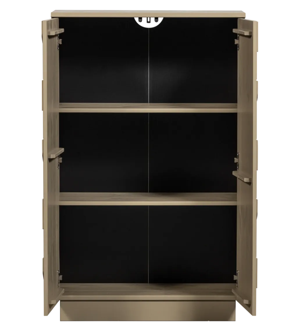 WOOOD Komoda TEO 116 cm drewno sosny mud
