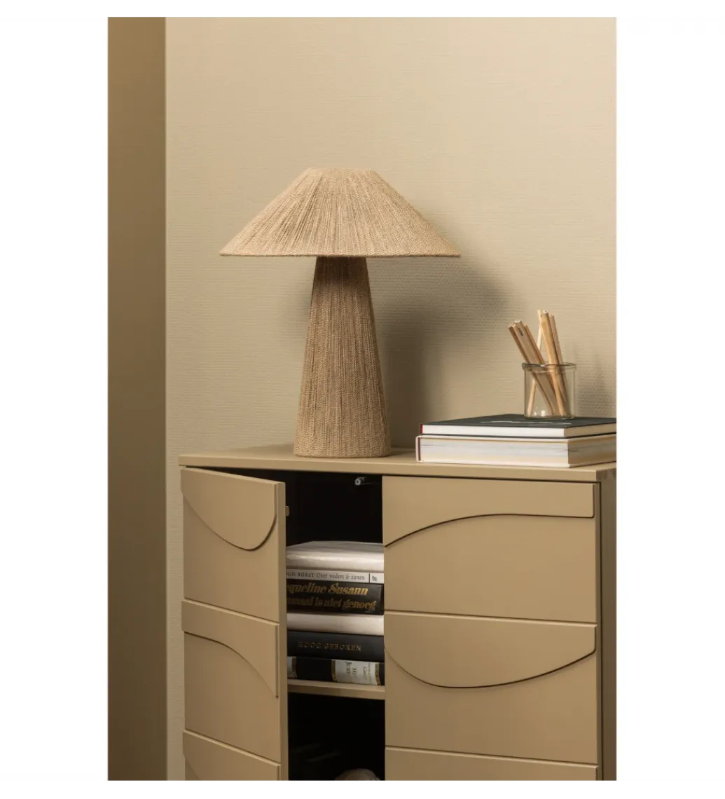 WOOOD Komoda TEO 116 cm drewno sosny mud