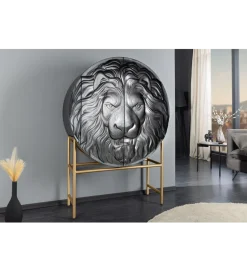 Invicta Interior Komoda TIGR 140 cm drewno mango Czarna