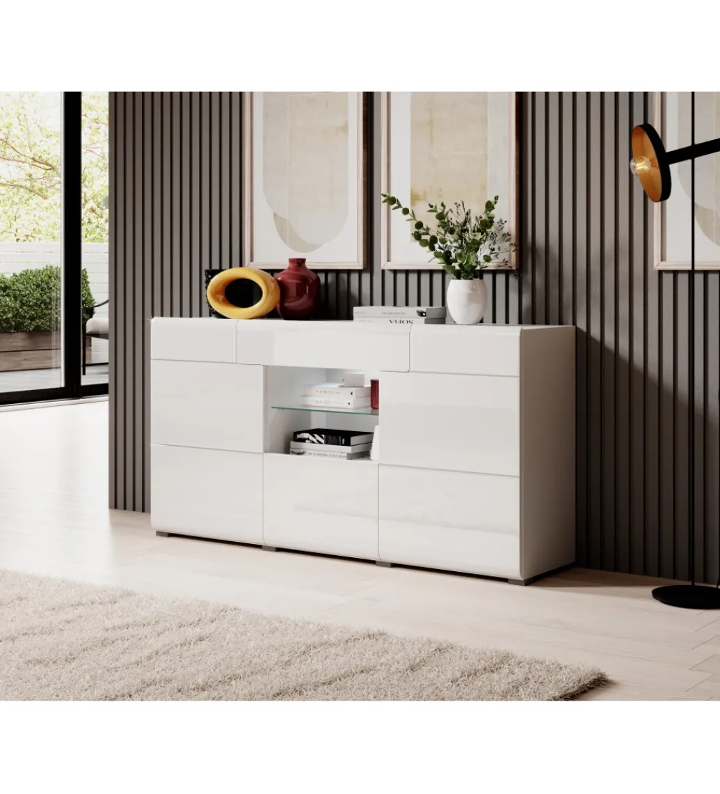 Helvetia Komoda TOLEDO 159 cm biała