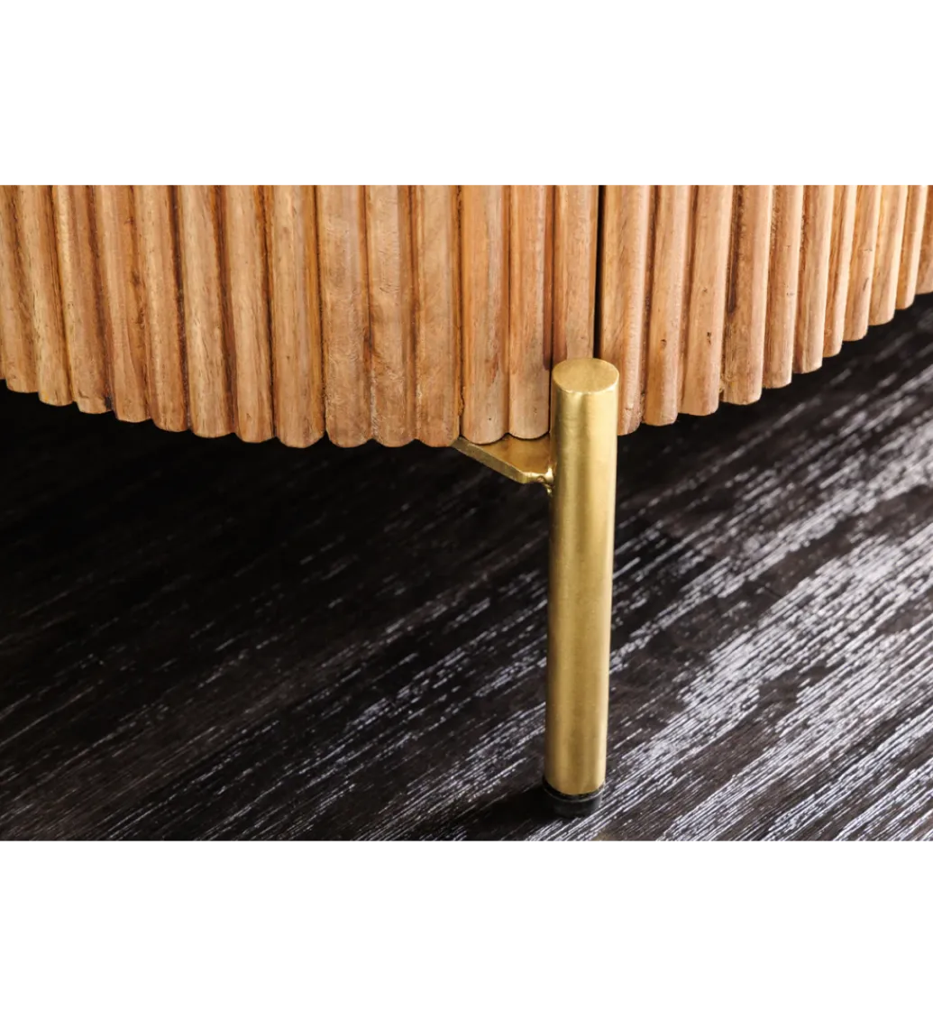 Invicta Interior - przedsprzedaż Komoda TRES CHIC 70 cm drewno mango biały marmur blat